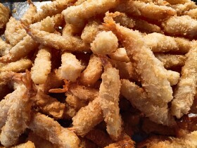 Stock Image: Crispy Fried Shrimps Delight