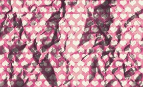 Stock Image: crumpled heart wrapping paper