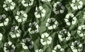 Stock Image: crumpled recycled paper
