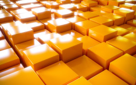 Stock Image: cube texture background yellow