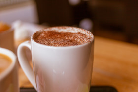 Stock Image: cup of cappuccino coffee