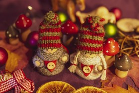 Stock Image: cute decorative christmas decoration for xmas