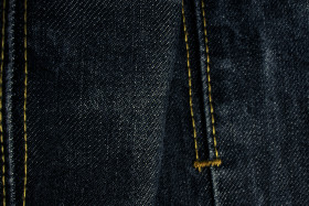 Stock Image: Dark blue jeans Texture