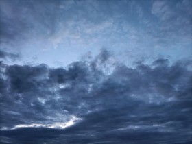 Stock Image: Dark blue sky