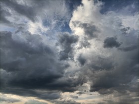 Stock Image: Dark clouds high resolution sky replacement background
