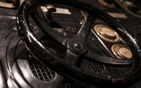 Stock Image: dark vintage valve
