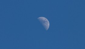 Stock Image: day moon