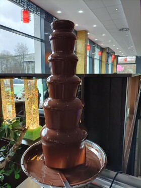 Stock Image: Decadent Chocolate Fountain Delight