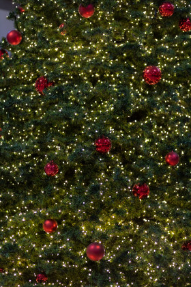 Stock Image: Decorated Christmas tree