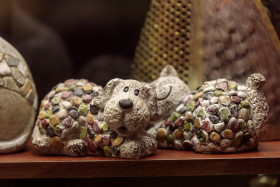 Stock Image: Decorative dog figurine