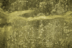 Stock Image: decorative yellow grunge concrete texture with cracks background