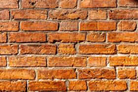 Stock Image: detailed red brick wall texture background