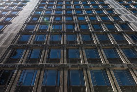 Stock Image: dirty skyscraper windows