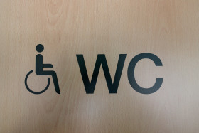 Stock Image: Disabled toilet sign