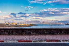 Stock Image: Donostia-San Sebastian beautiful clouds