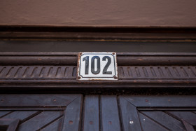 Stock Image: door number 102