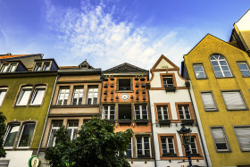 Stock Image: dusseldorf colorful old town