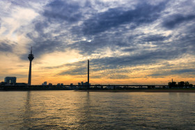 Stock Image: Dusseldorf on the rhine