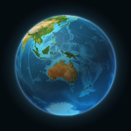 Stock Image: earth view on australia