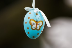 Stock Image: easteregg butterfly