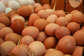 Stock Image: eggs market