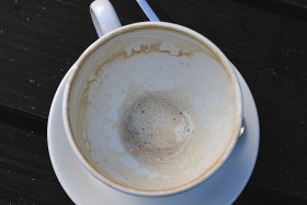 Stock Image: empty coffee cup