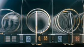 Stock Image: Empty European Vending Machine