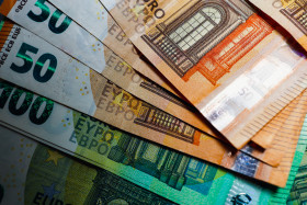 Stock Image: Euro banknotes
