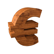 Stock Image: euro sign wood transparent PNG