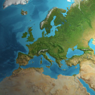 Stock Image: europe map