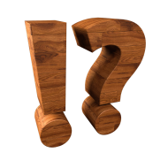 Stock Image: exclamation mark question mark wood transparent PNG