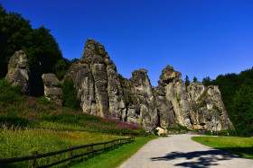 Stock Image: externsteine teutoburger wald