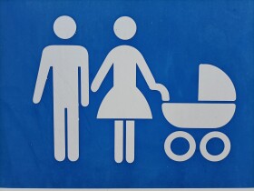 Stock Image: Family Priority Parking Zone