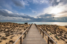 Stock Image: Fantastic beach in Portugal near Lisbon