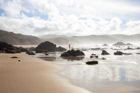 Stock Image: Faro dream beach landscape