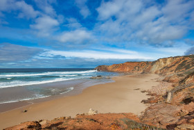 Stock Image: Faro Portugal Seascape Panorama