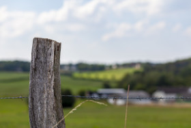 Stock Image: fencing post
