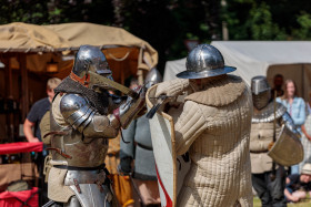 Stock Image: Fighting knights
