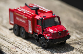Stock Image: fire brigade toy car