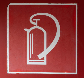 Stock Image: Fire extinguisher symbol