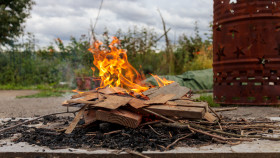 Stock Image: Fireplace