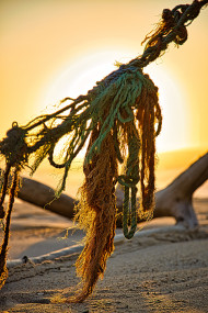 Stock Image: Fishing net flotsam