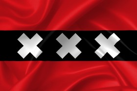 Stock Image: Flag Of Amsterdam, Netherlands flags country symbol illustration