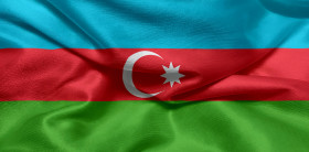 Stock Image: Flag of Azerbaijan
