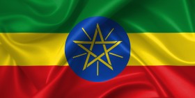 Stock Image: flag of ethiopia