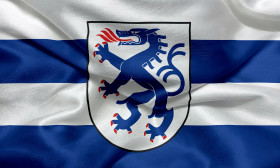 Stock Image: Flag of Ingolstadt, Bavaria