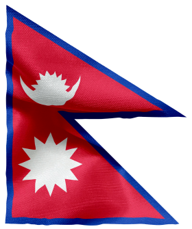 Stock Image: Flag of Nepal PNG