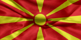 Stock Image: Flag of North Macedonia