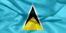 Stock Image: Flag of Saint Lucia