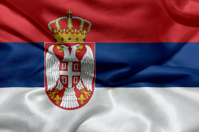 Stock Image: Flag of Serbia